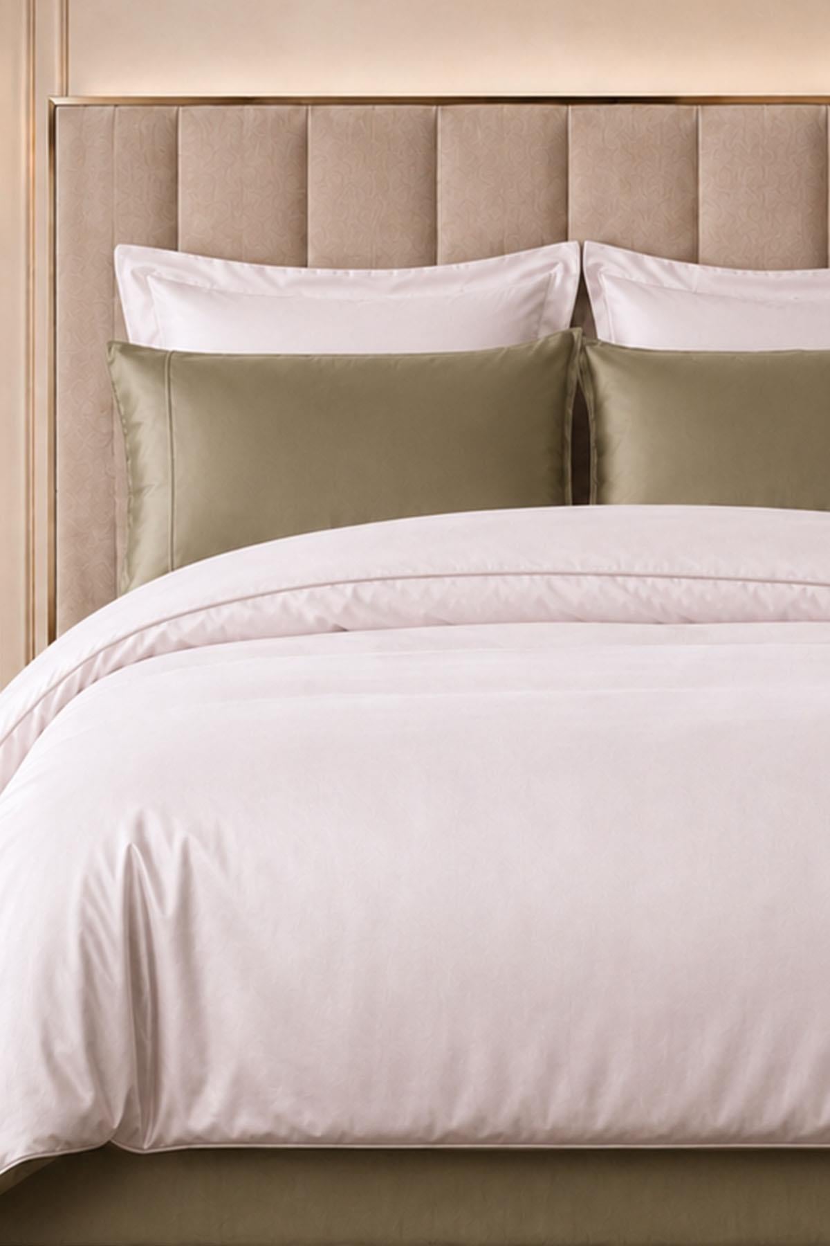 Alix Piped Cotton Satin Double 6-Piece Duvet Cover Set