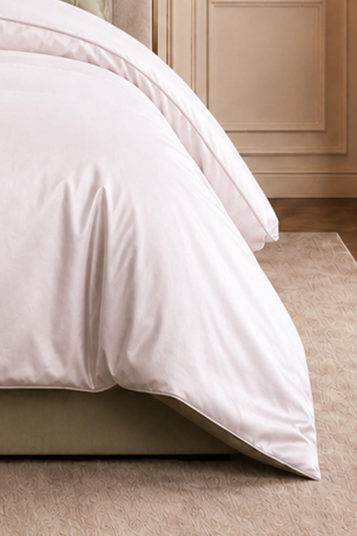 Set copripiumino Alix in raso di cotone con bordino, misura Super King Size, 6 pezzi.