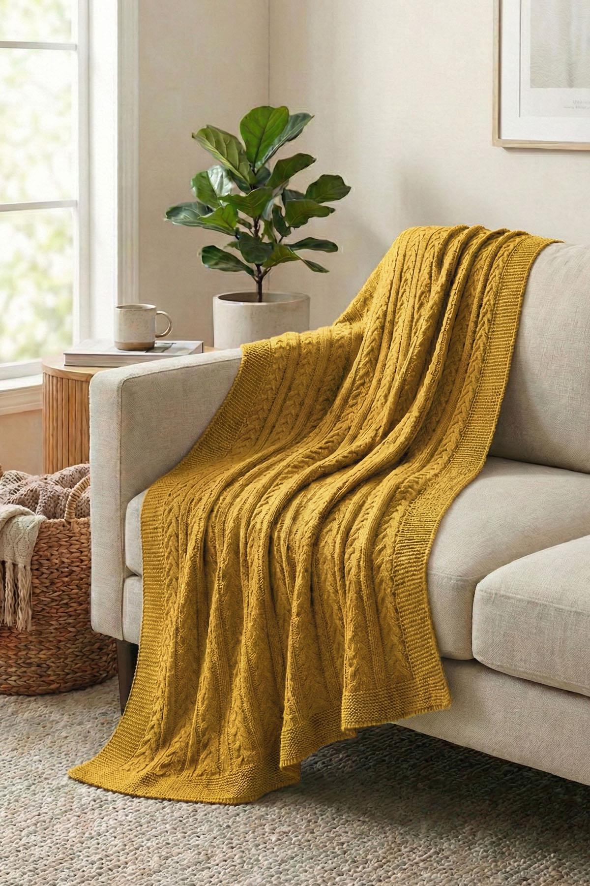Coperta da TV in maglia Motta (130 x 150 cm)