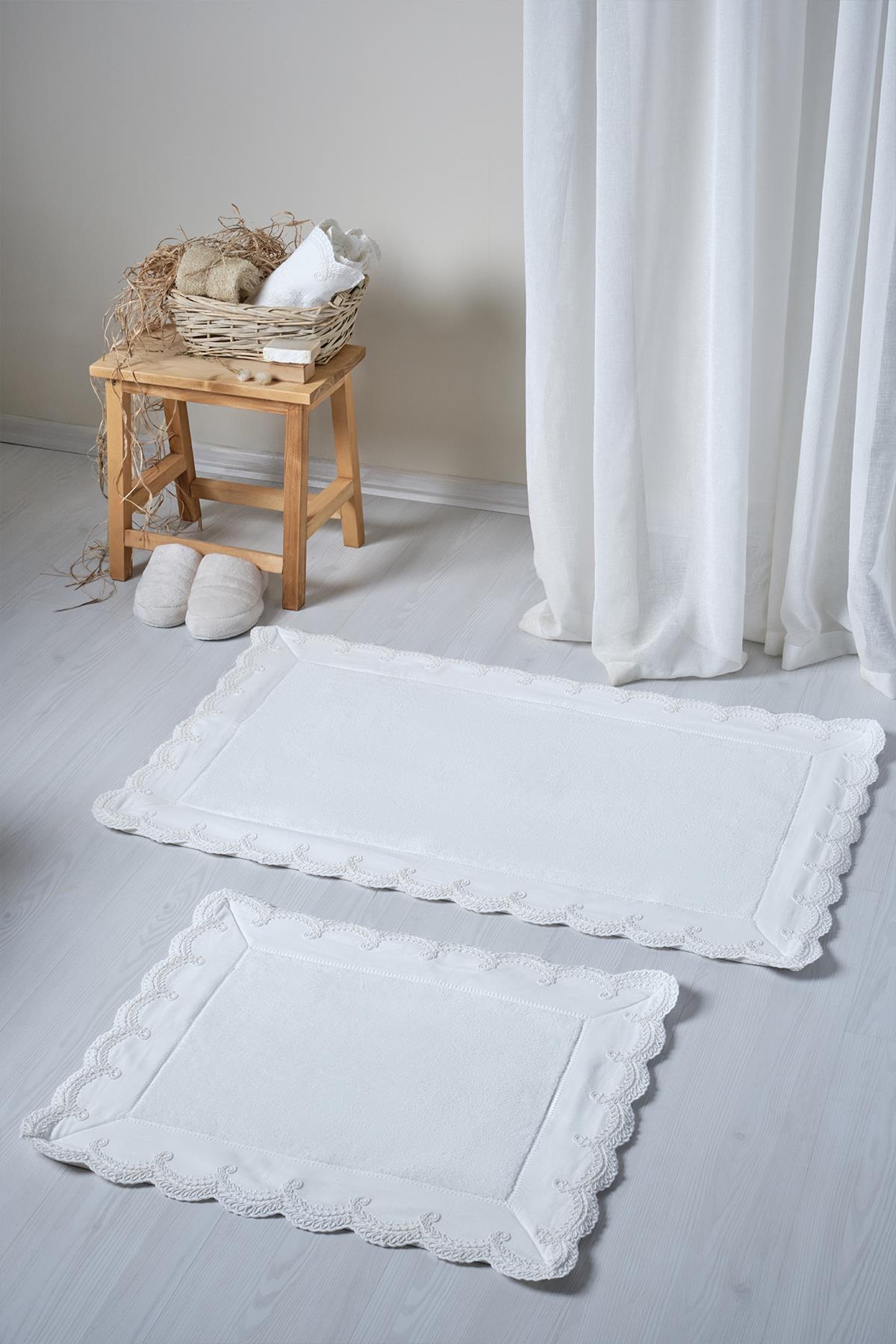Set di 2 tappetini ricamati Ramos (60 x 100 cm)