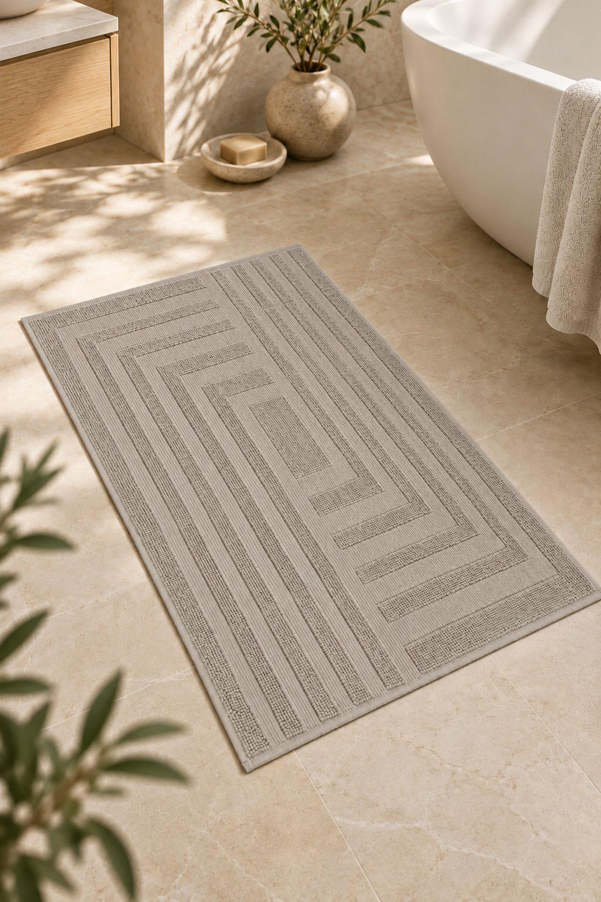Asciugamano per i piedi a righe Velora (50 x 80 cm)