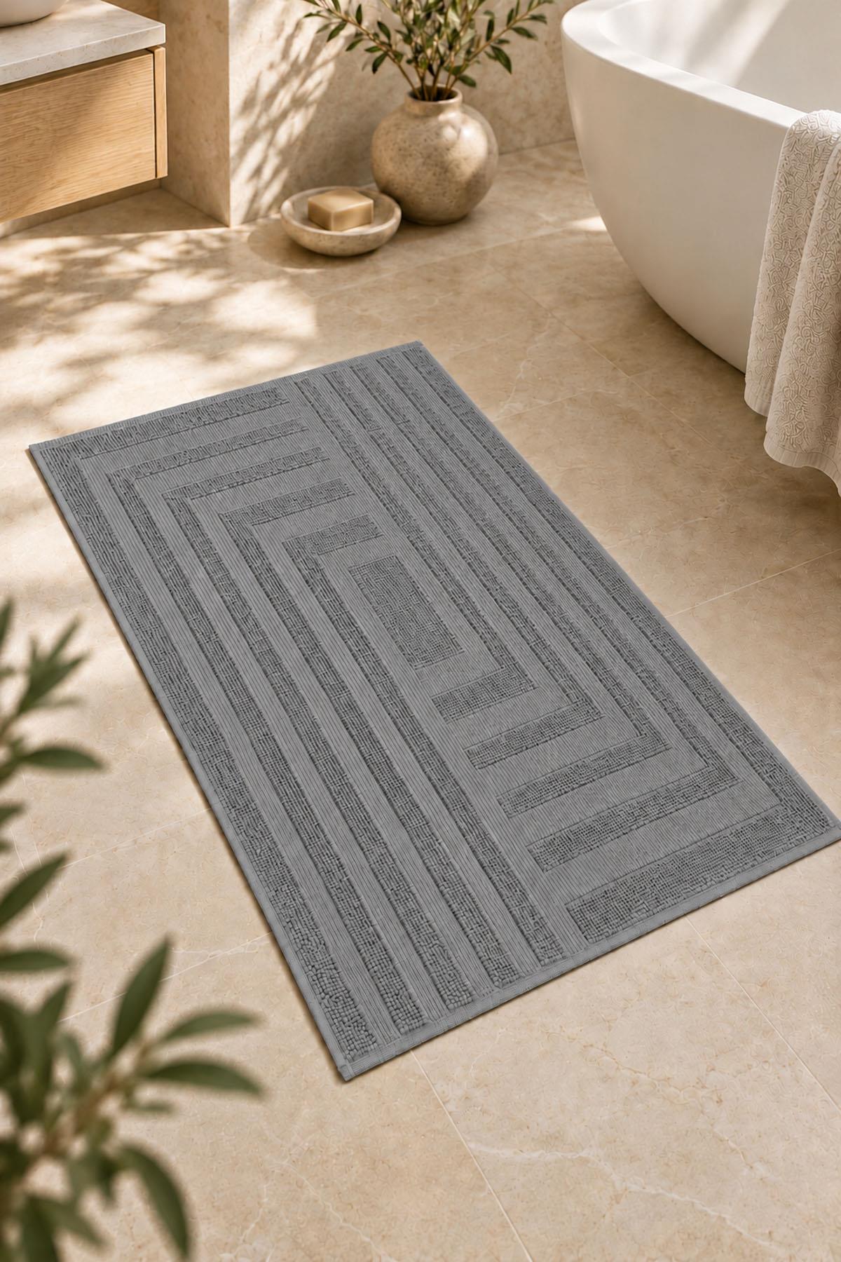 Asciugamano per i piedi a righe Velora (50 x 80 cm)