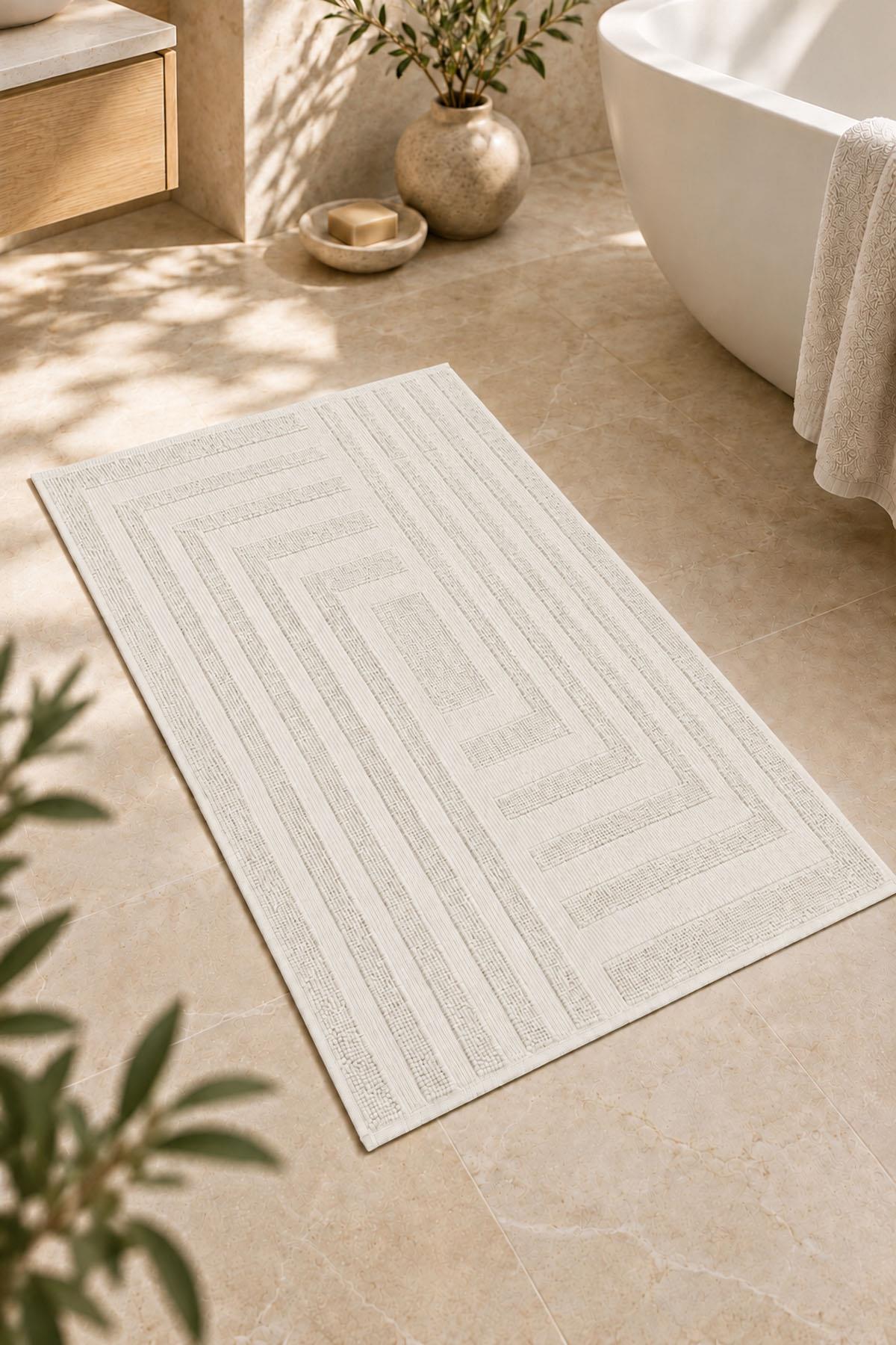 Asciugamano per i piedi a righe Velora (50 x 80 cm)