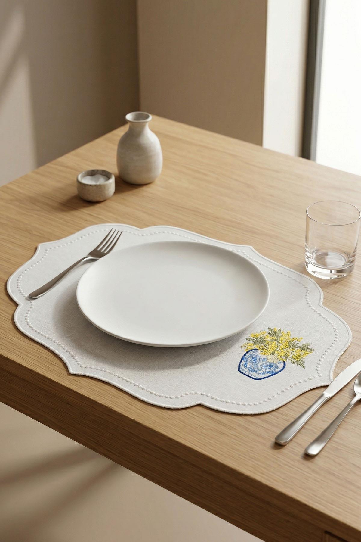 Tovaglietta Americana Antimacchia con Motivi a Piastrelle (35 x 50 cm)