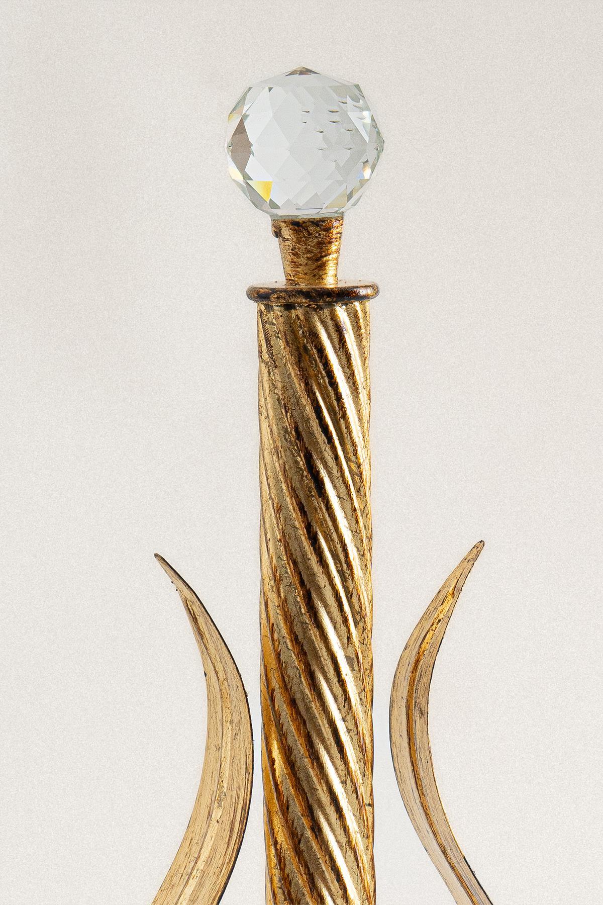 Portarotolo di carta con dettagli in foglia oro Crystal - Nazik Home - Dai valore alla tua casa!