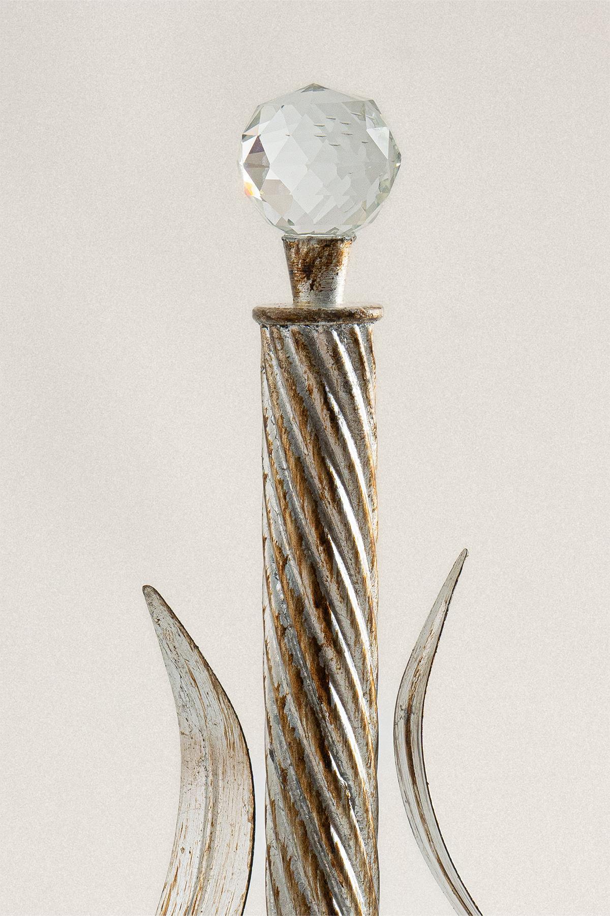 Portatovaglioli di carta Crystal con dettagli in foglia argento - Nazik Home - Valore alla mia casa!