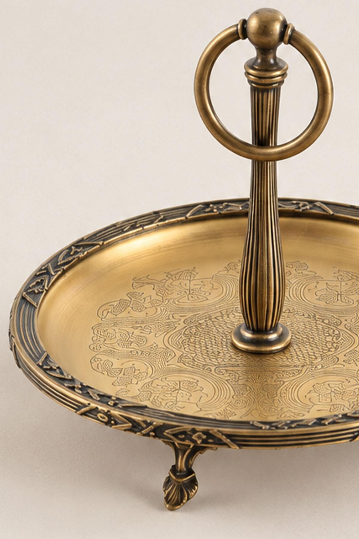 Kessa Antique Detail Serving Tray with Handles (19 cm)