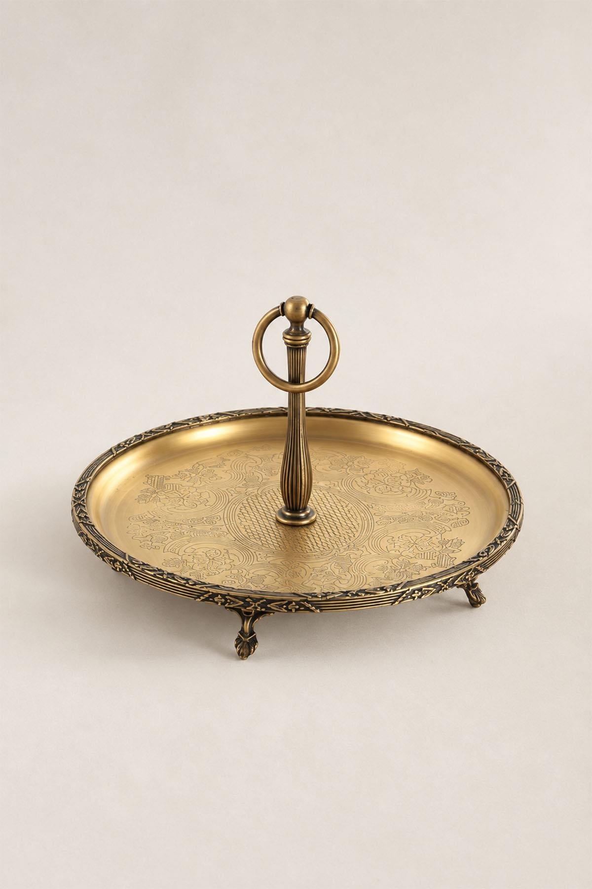Kessa Antique Detail Serving Tray with Handles (26 cm)