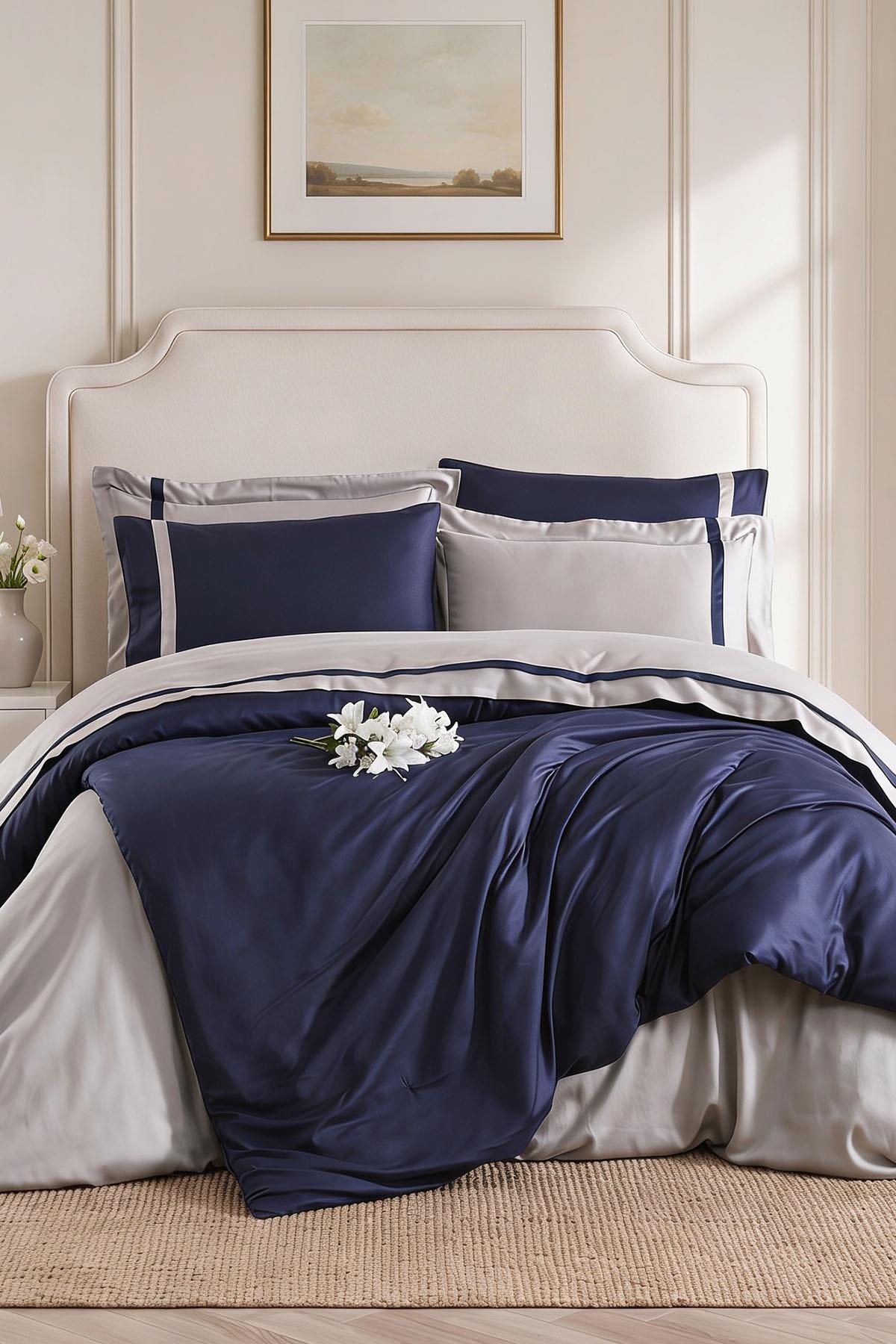 Set di biancheria da letto matrimoniale Elite, 6 pezzi, 100% cotone