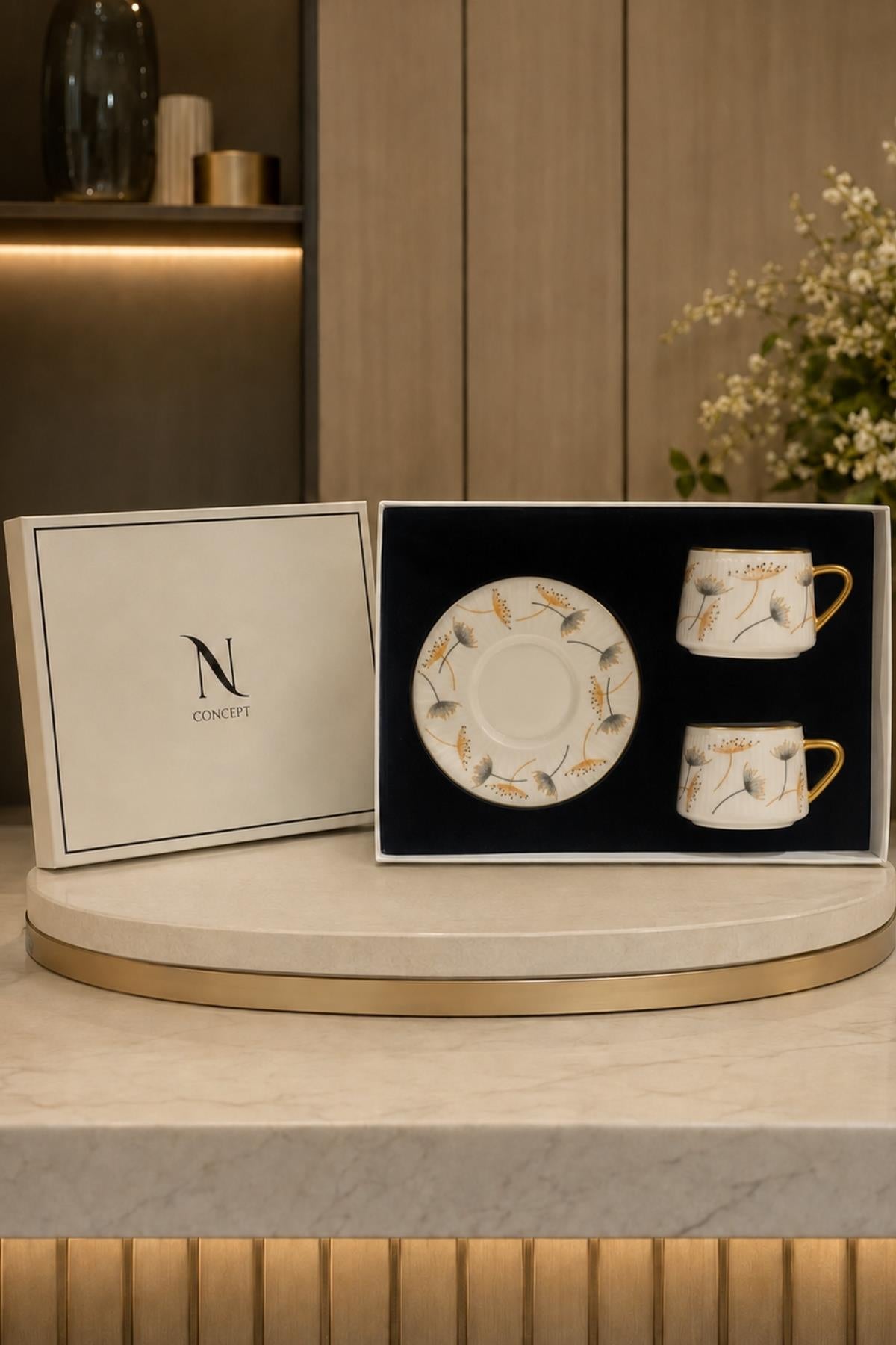 Set di 2 Tazzine da Caffè Premium Golden Whisper