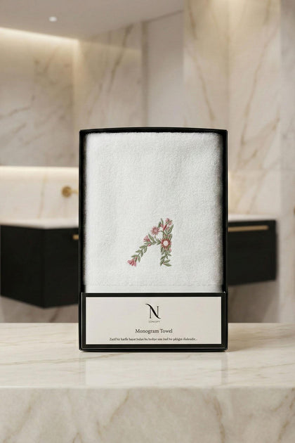 Monogrammed Bamboo Hand Towel (50 x 90 cm)