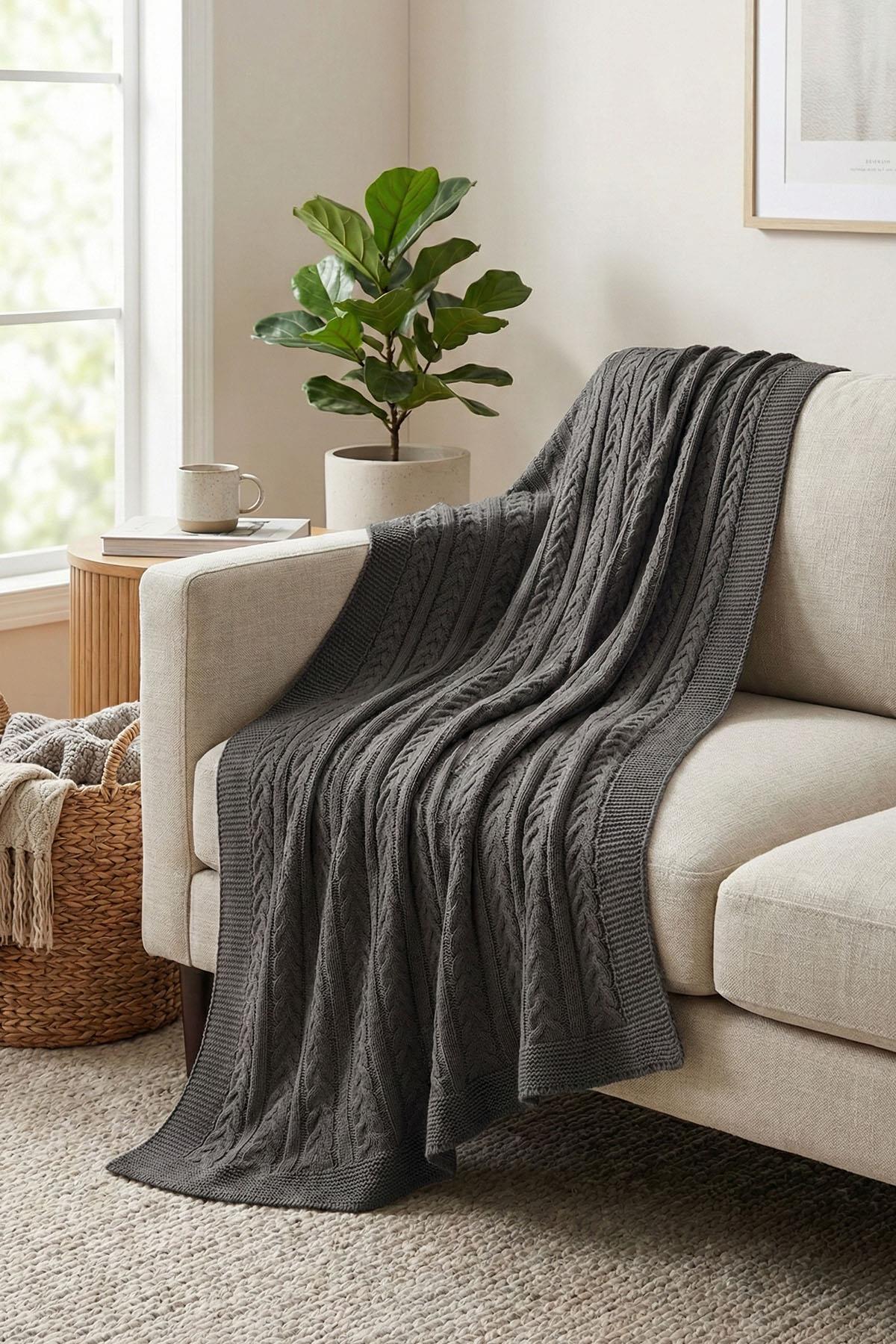 Coperta da TV in maglia Motta (130 x 150 cm)