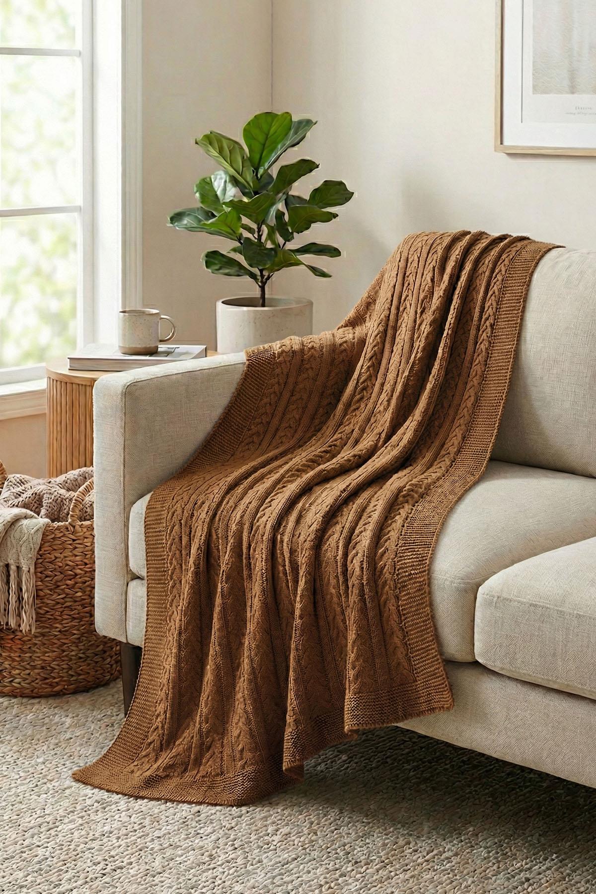 Coperta da TV in maglia Motta (130 x 150 cm)