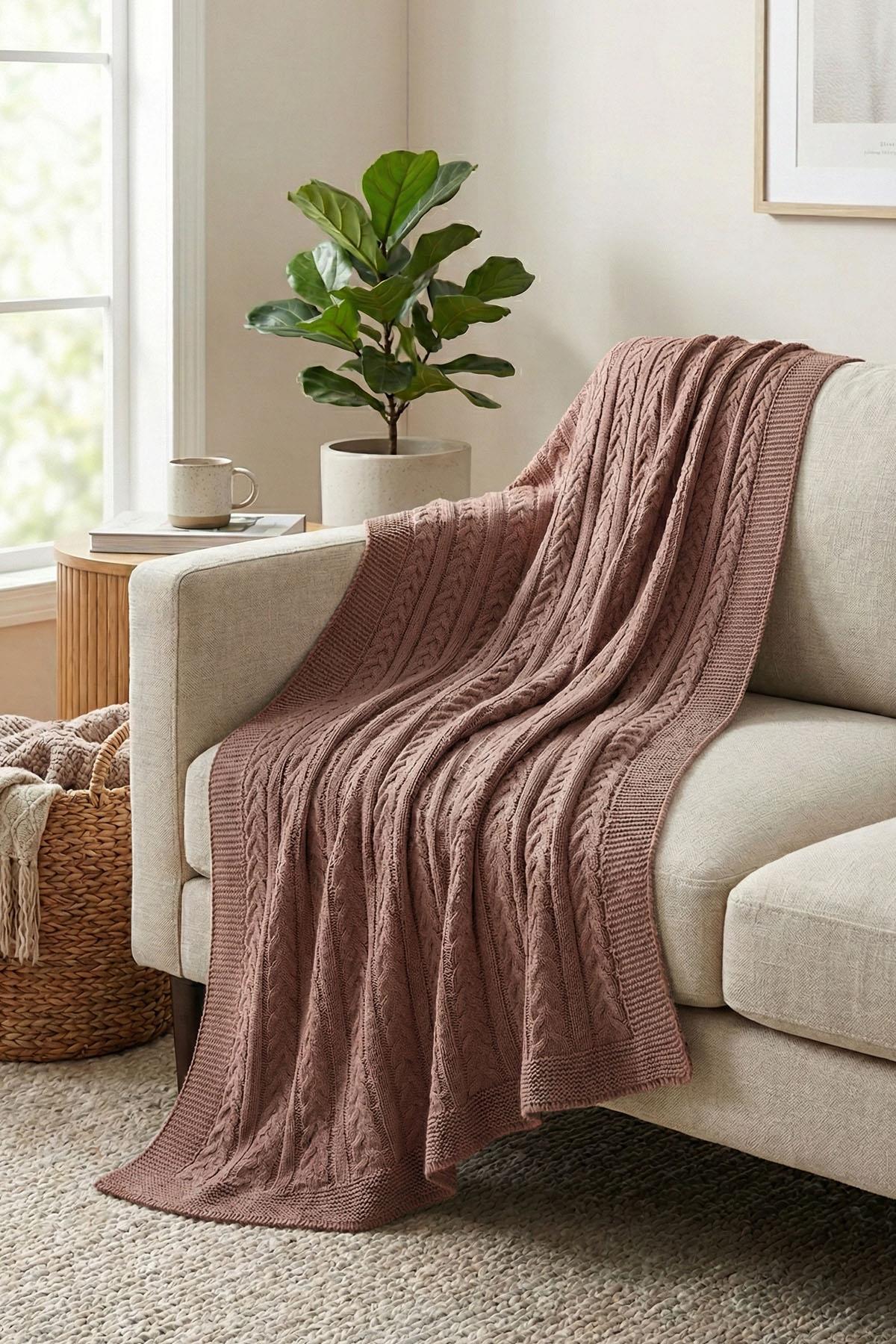 Coperta da TV in maglia Motta (130 x 150 cm)