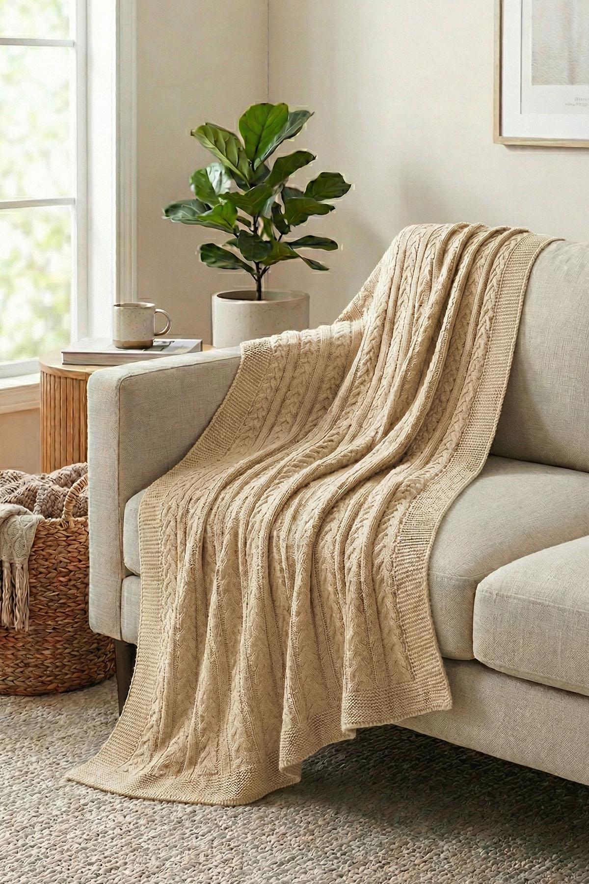 Coperta da TV in maglia Motta (130 x 150 cm)