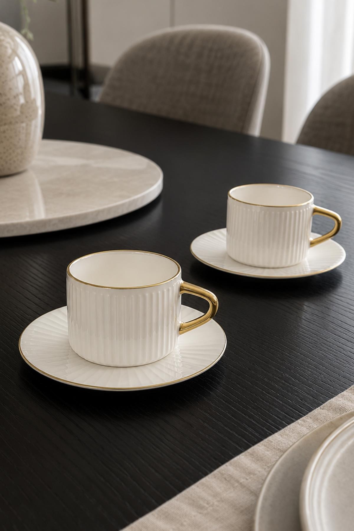 Set di 2 Tazzine da Caffè Premium Pure Gold