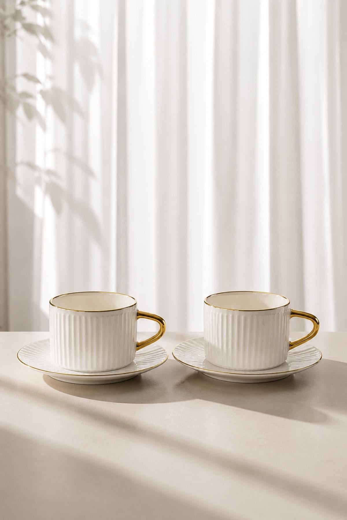 Set di 2 Tazzine da Caffè Premium Pure Gold