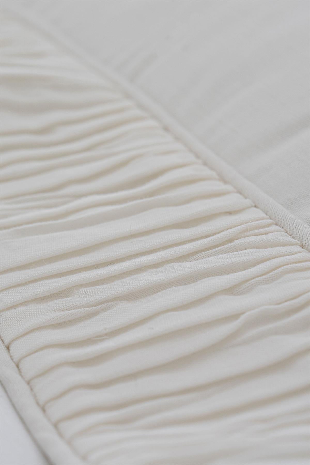 Set Copripiumino Terosa in Raso di Cotone con Dettagli Plissettati, Super King Size, 6 Pezzi